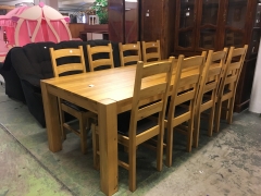 Matbord + 8st stolar